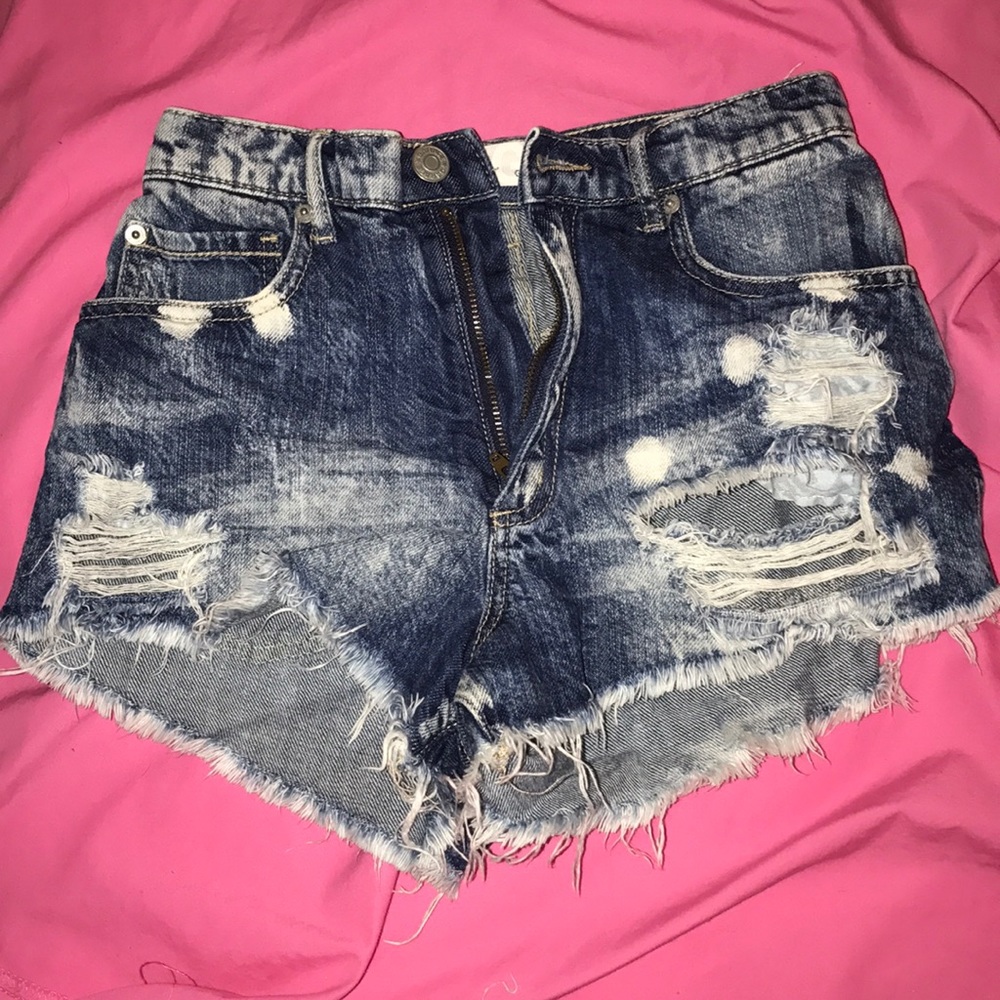 Denim shorts